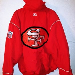Vintage starter SF 49ers parka jacket size xl